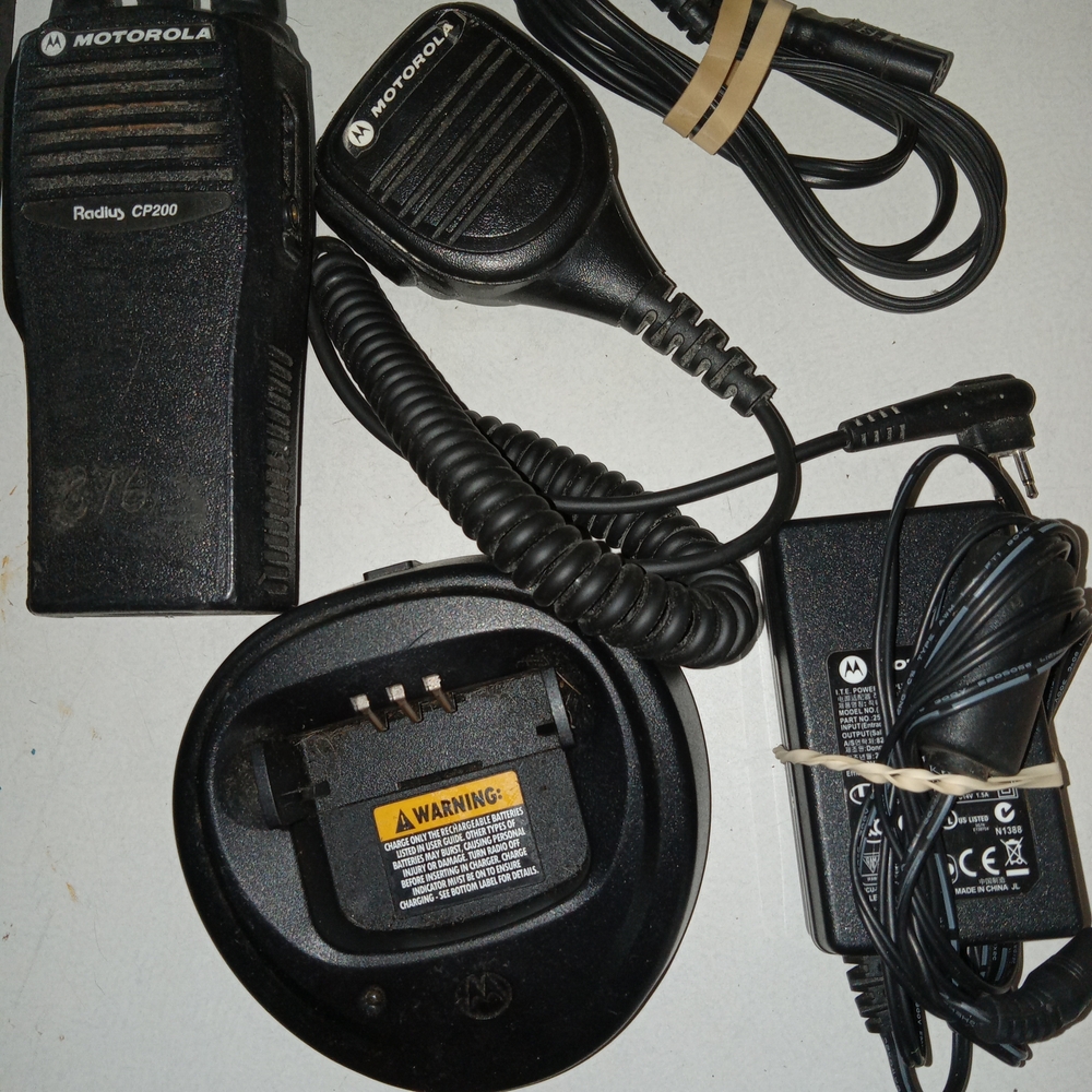 Motorola Black Portable Two-Way Radio Accessories Kit